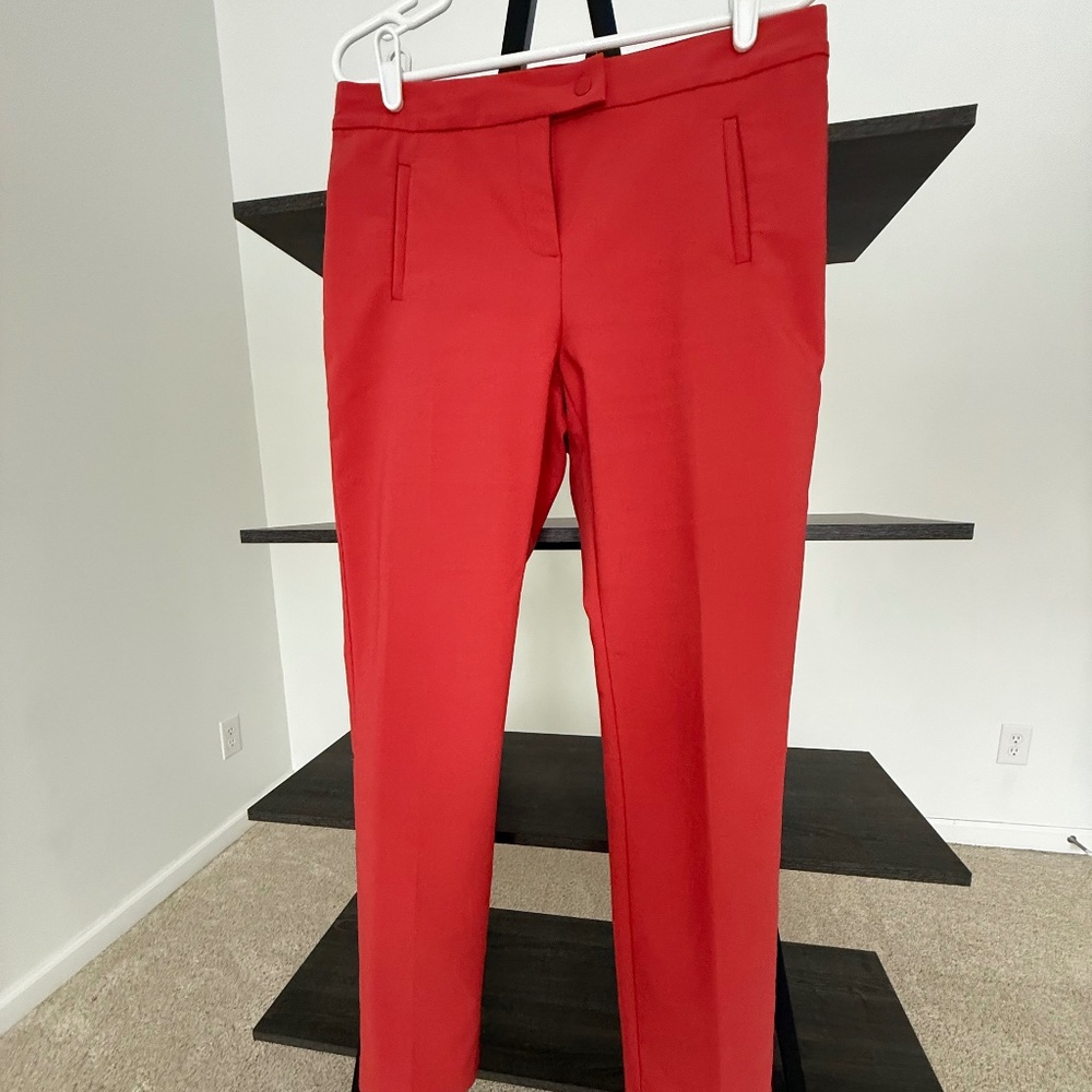 Alfani Coral Stretch Dress Trousers Full Length Size 6